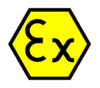 Funkengeschützte Ausführungen Ex Zeichen