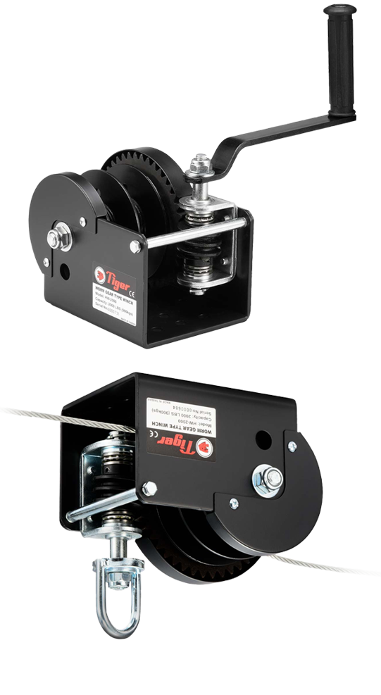 HW-2000 und Modell HW-2000-S Tiger Handseilwinde Titelbild