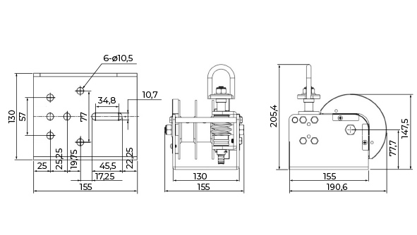 Tiger Handseilwinde Modell HW-2000-S